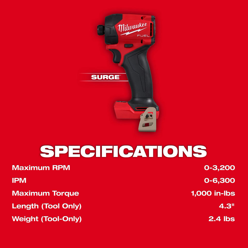 Milwaukee M18 FUEL SURGE 1/4" Hex Hydraulic Driver – Configuration Options
