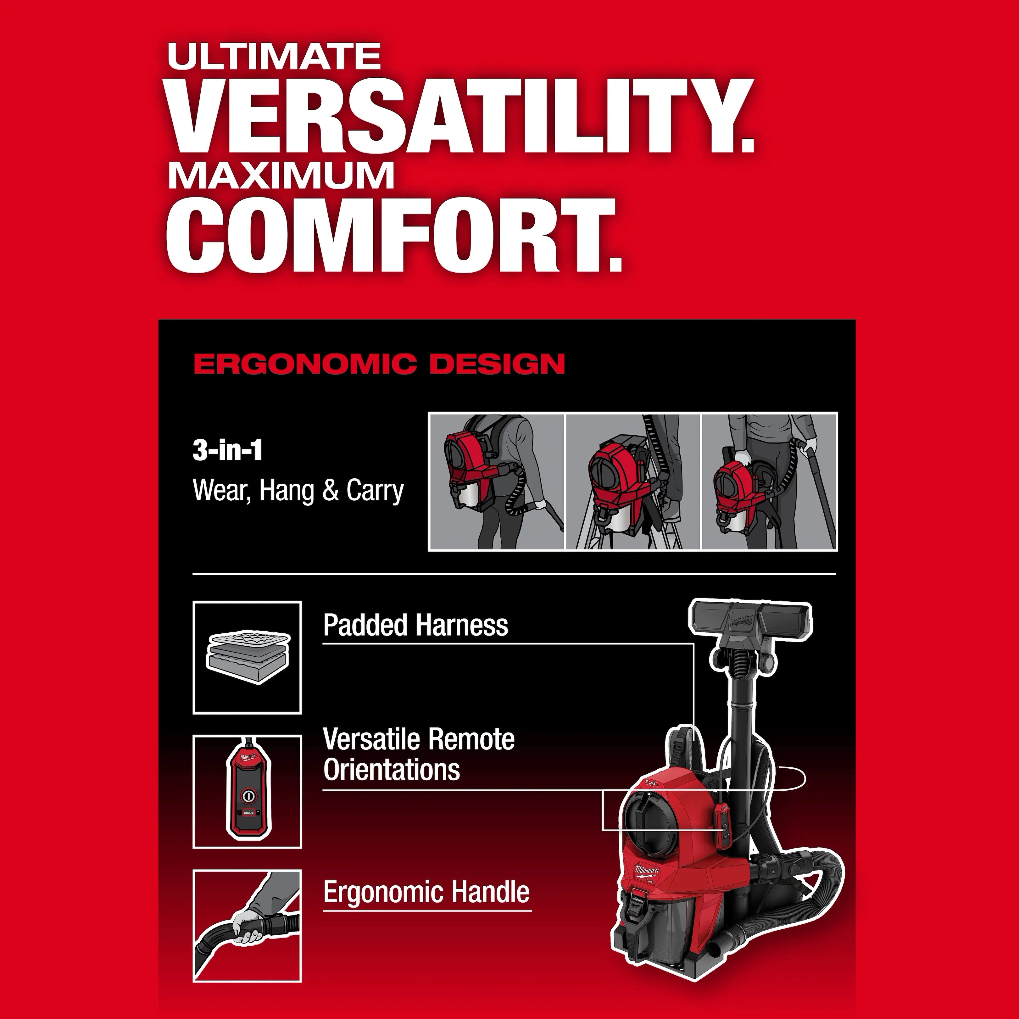 M18 FUEL™ 3-in-1 Backpack Vacuum