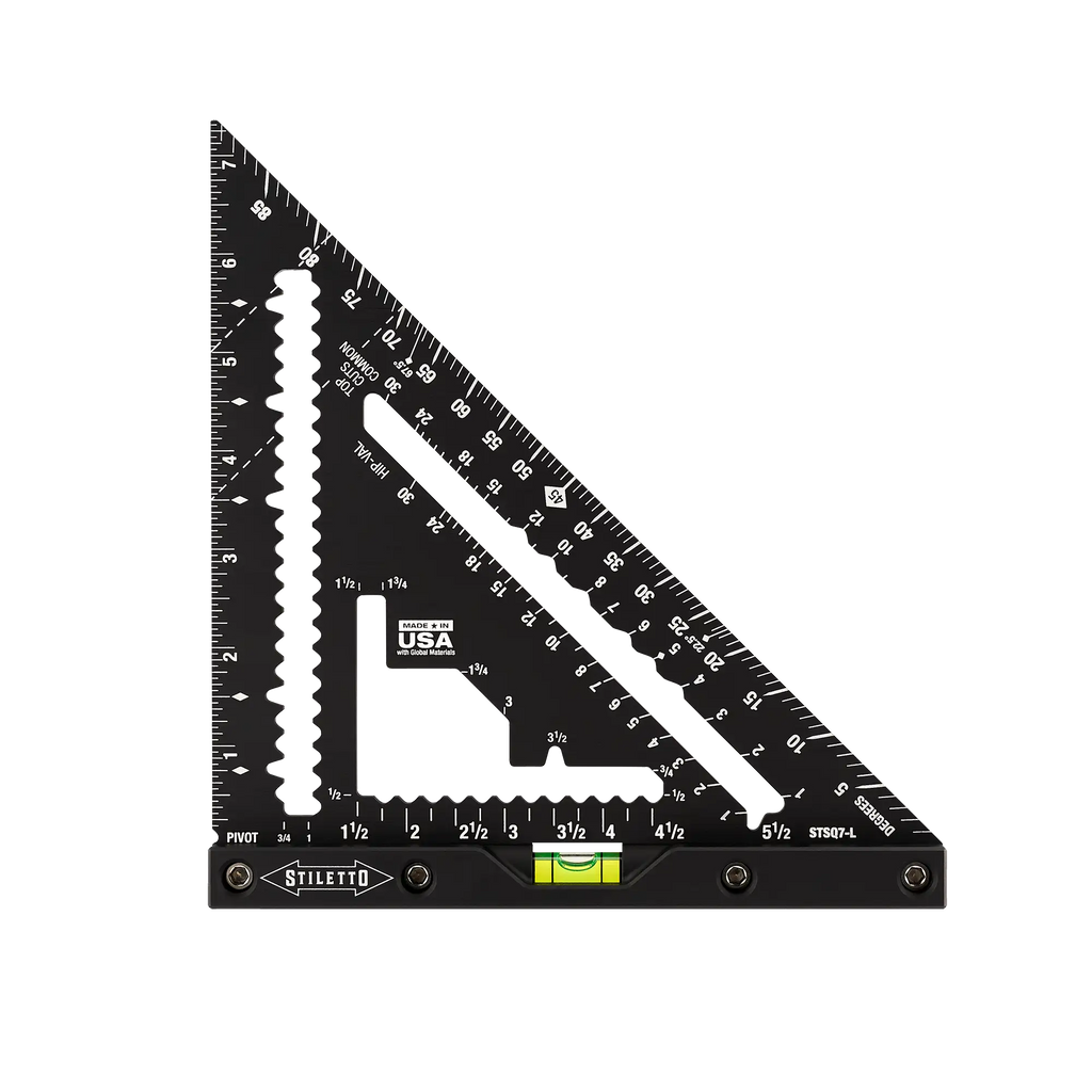 7" Carpenter Square with Level