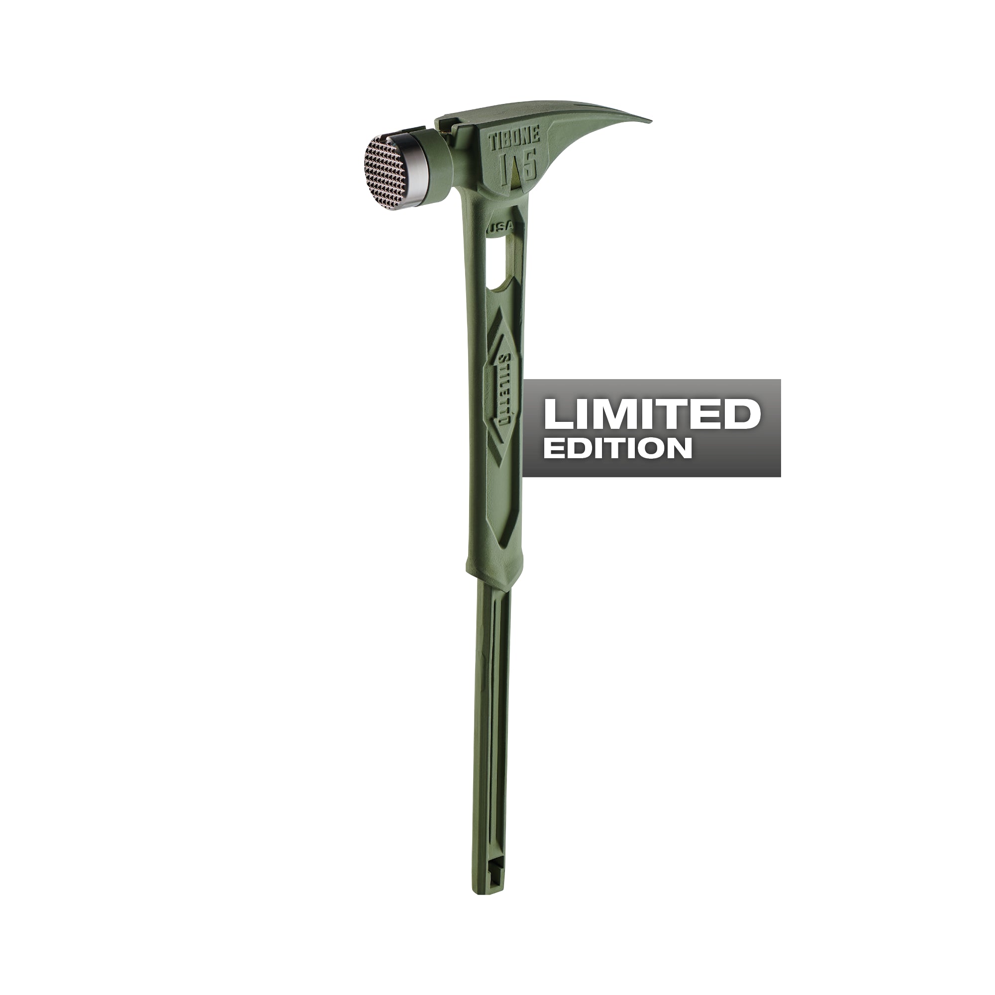 15oz TIBONE™ Milled/Curved Titanium - Limited Edition Green