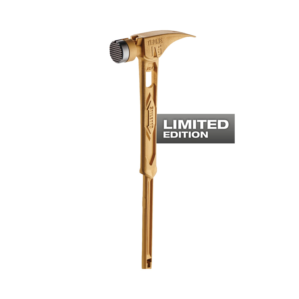 15oz TIBONE™ Milled/Curved Titanium - Limited Edition Gold