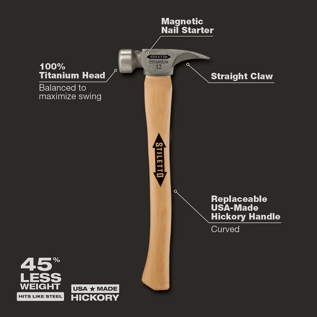 12oz Smooth/Curved Hickory