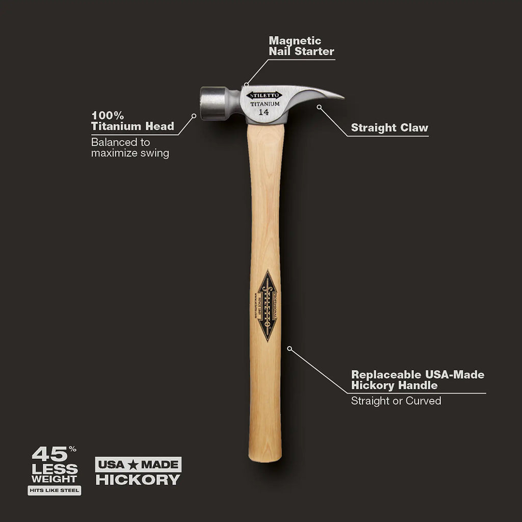 14oz Milled/Straight Hickory