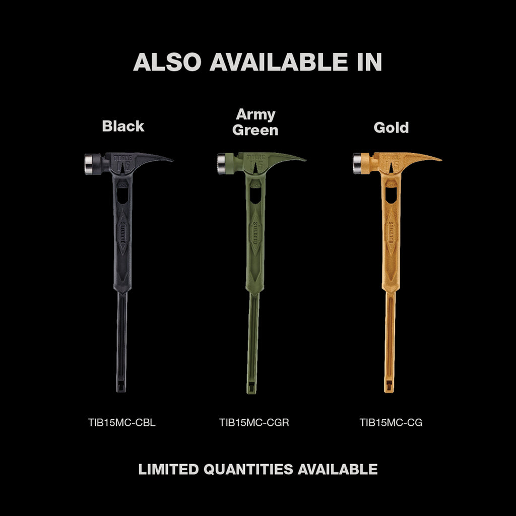 15oz TIBONE™ Milled/Curved Titanium - Limited Edition Gold