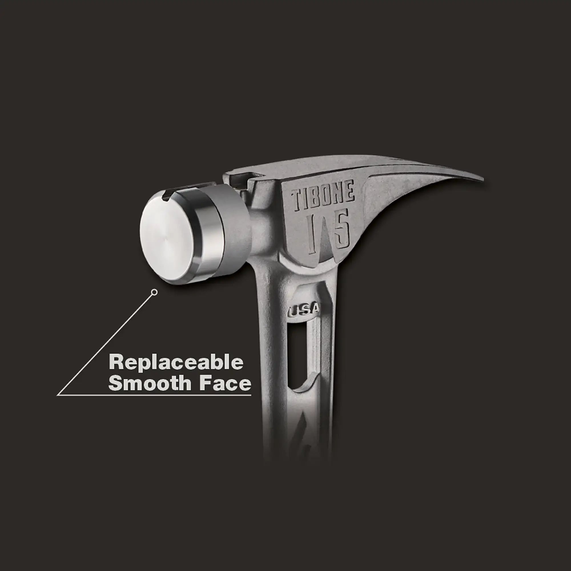 15oz TIBONE™ Smooth/Curved Titanium Hammer