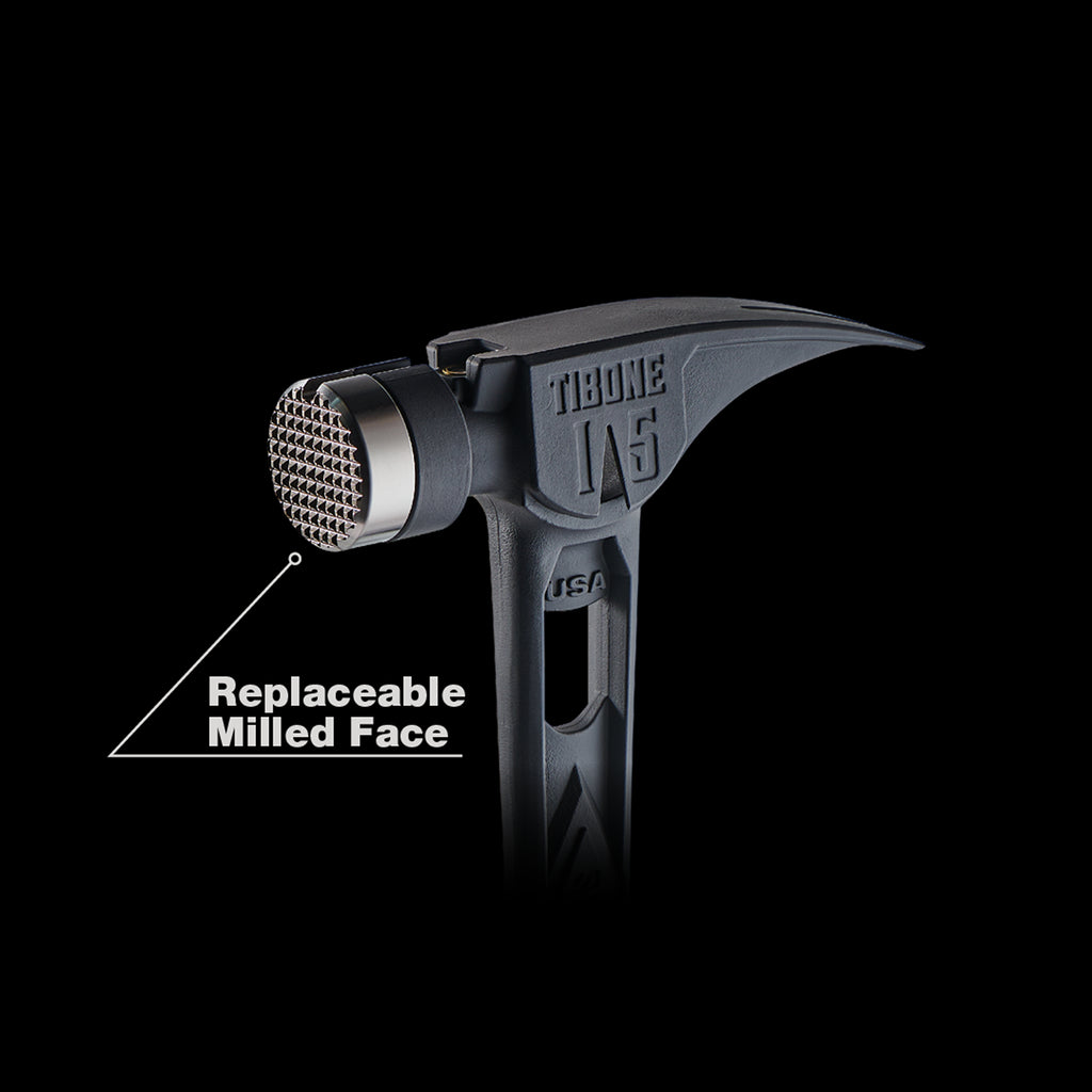 15oz TIBONE™ Milled/Curved Titanium - Limited Edition Black