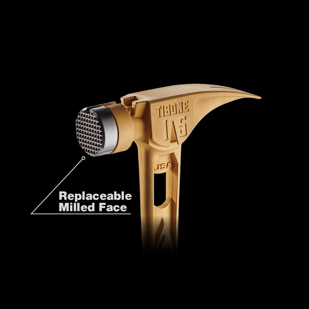 15oz TIBONE™ Milled/Curved Titanium - Limited Edition Gold