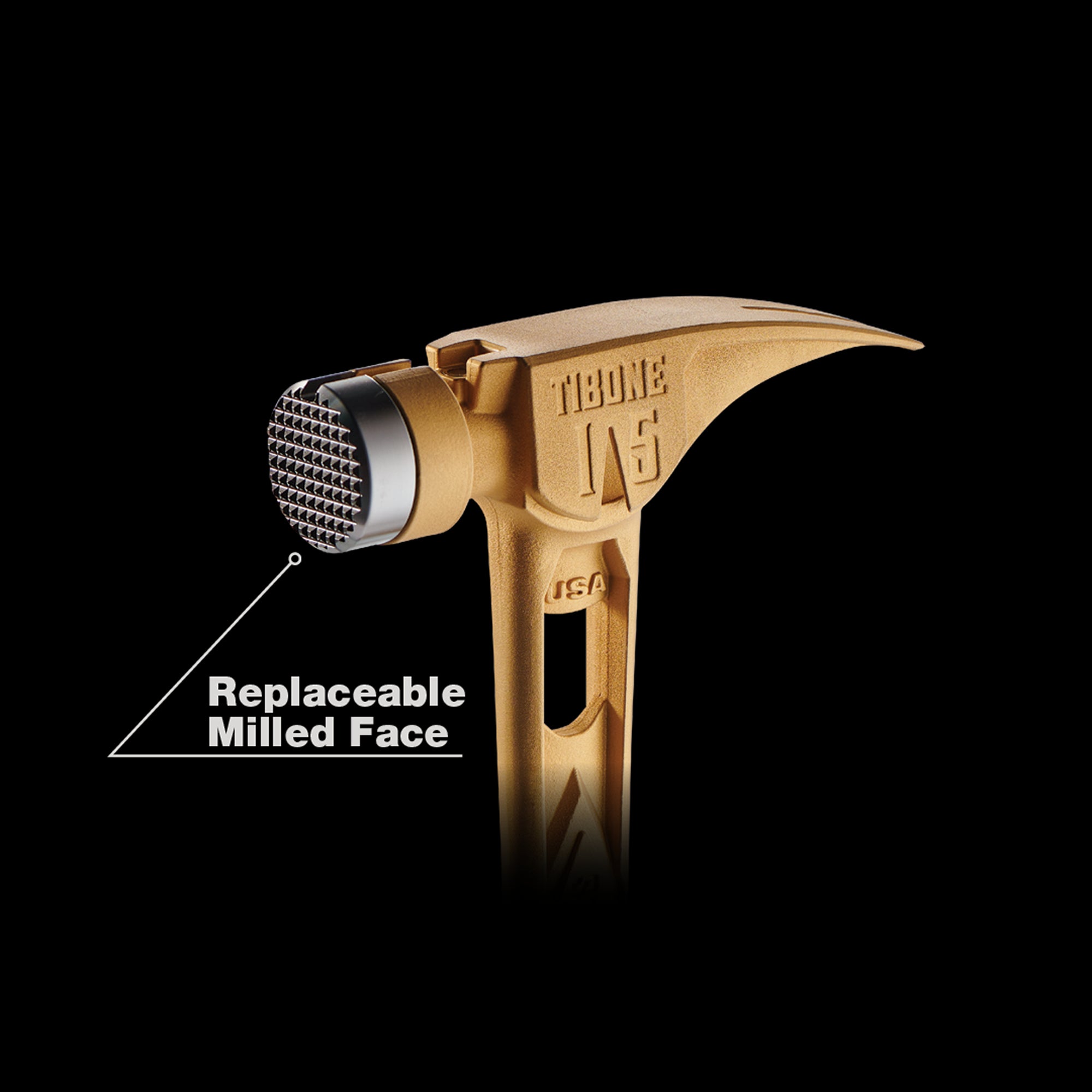 15oz TIBONE™ Milled/Curved Titanium - Limited Edition Gold