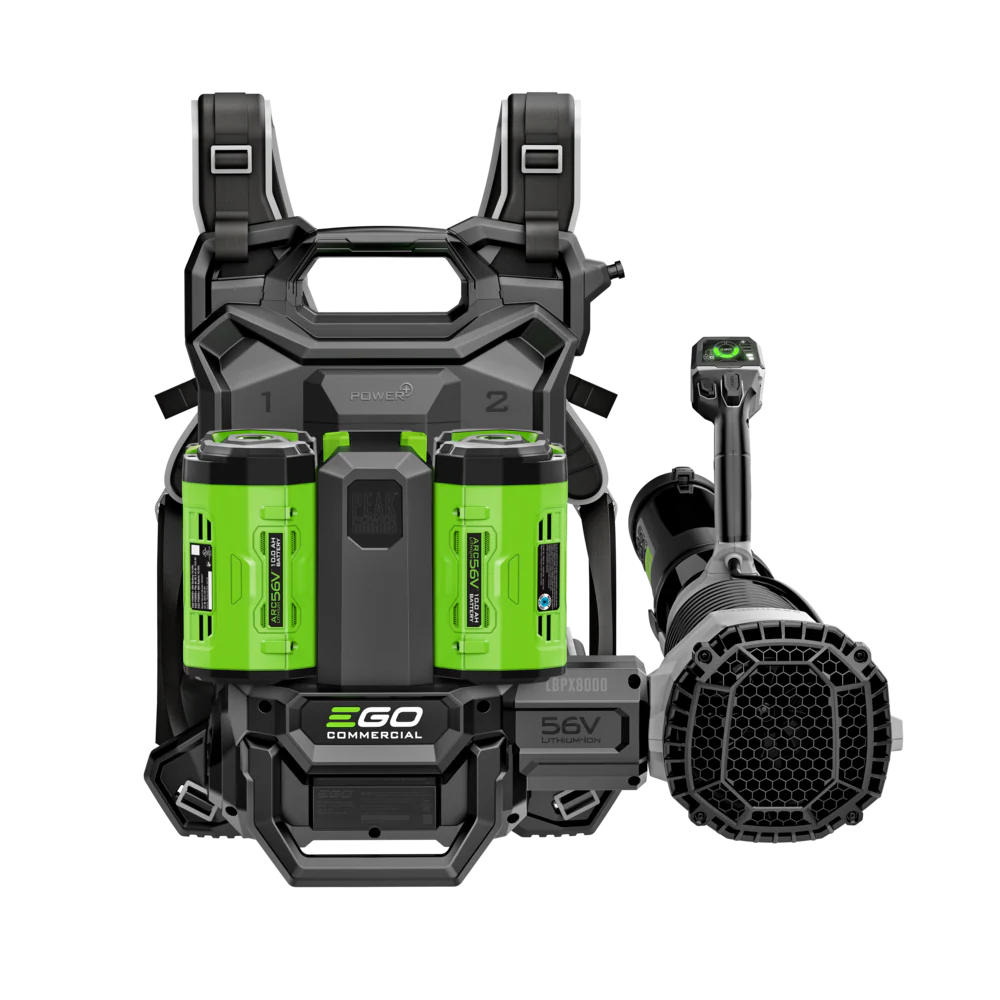 EGO Power+ LBPX8006-2 Commercial 800 CFM Backpack Blower with 2 x 10.0Ah Battery and Dual Port Charger