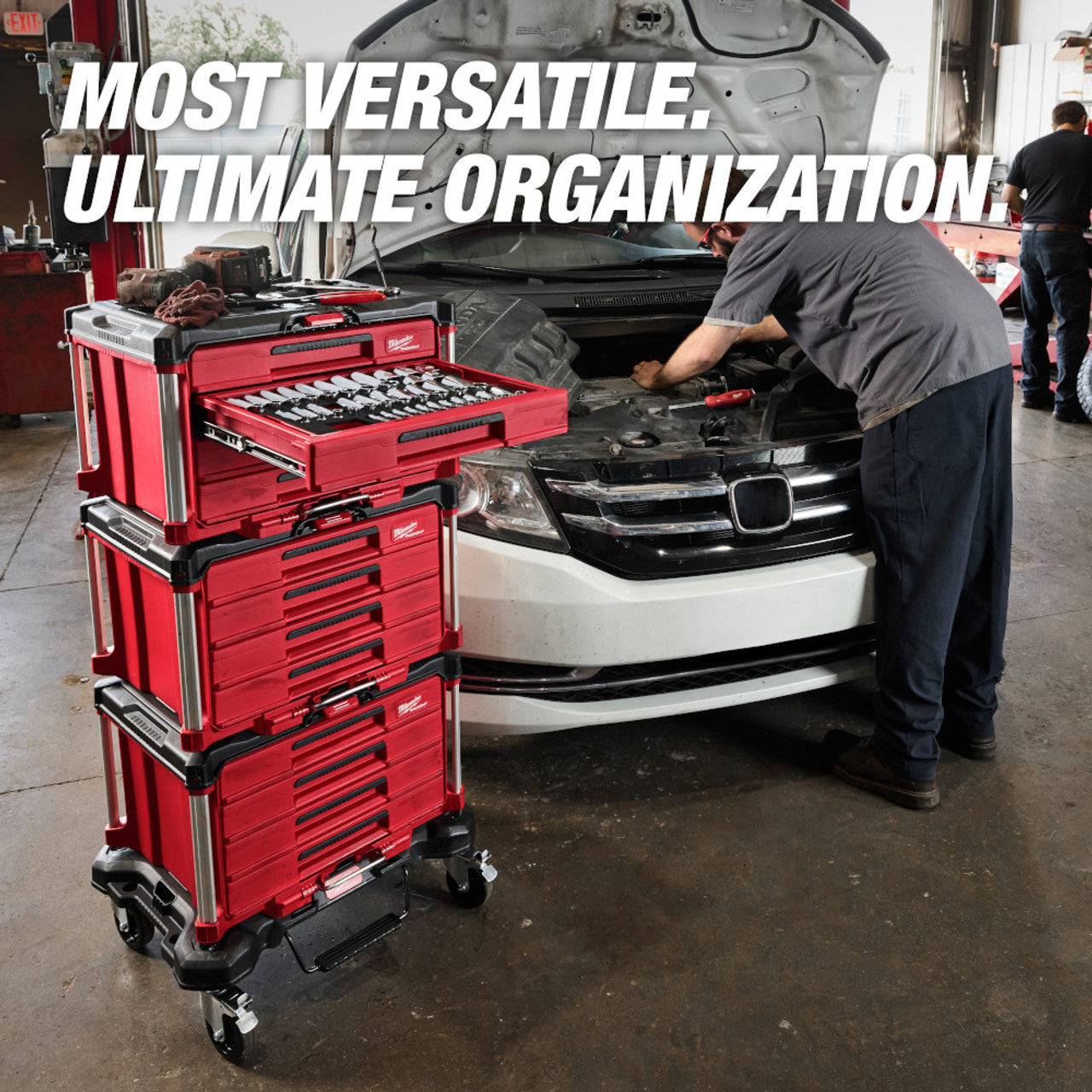 366-Piece Master Mechanics Hand Tool Set with PACKOUT Drawers and Dolly
