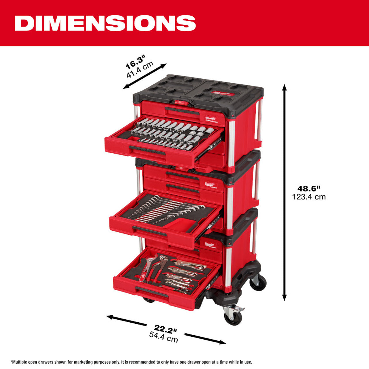 366-Piece Master Mechanics Hand Tool Set with PACKOUT Drawers and Dolly