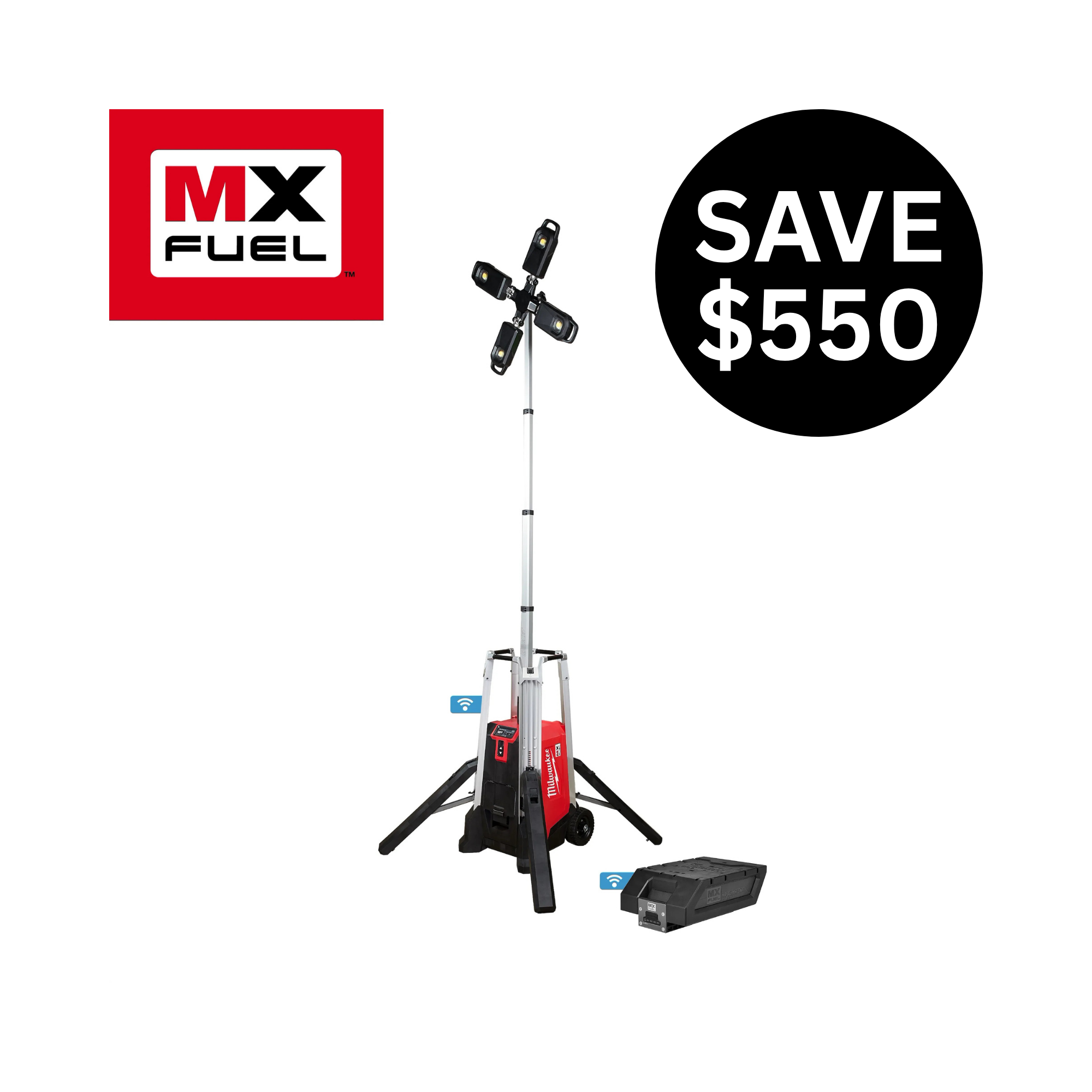 MX FUEL™ ROCKET™ Tower Light/Charger Kit