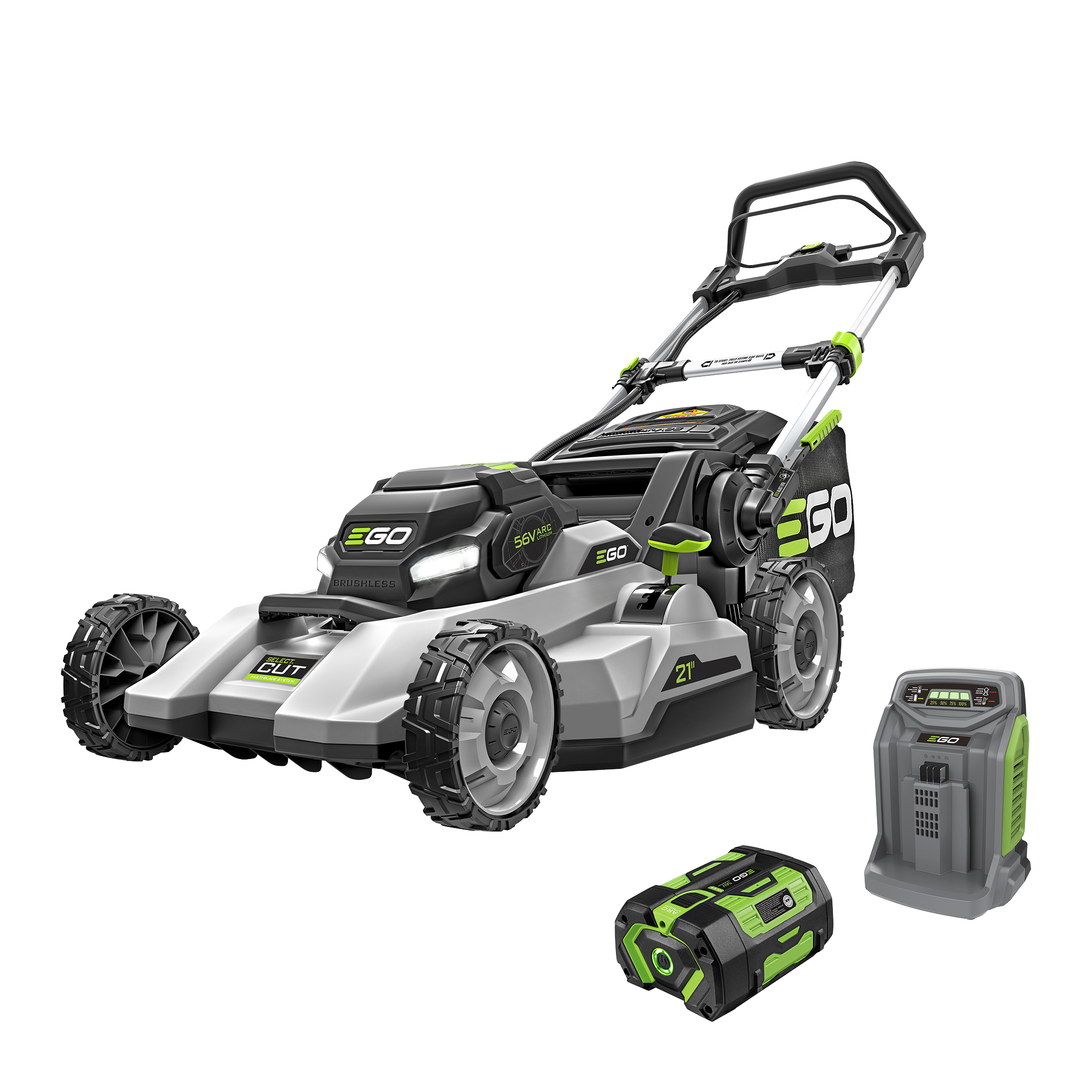 POWER+ 21" Select Cut™ Push Mower with 7.5Ah Battery and Rapid Charger