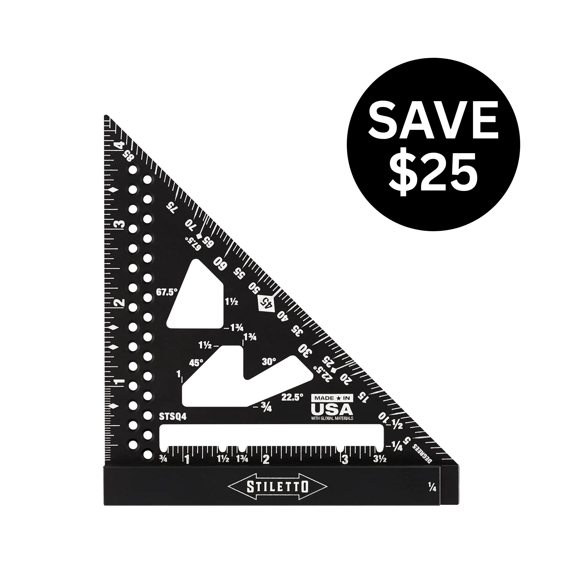 4.5" STILETTO TRIM SQUARE