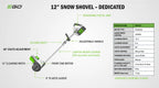 POWER+ 12” Snow Shovel