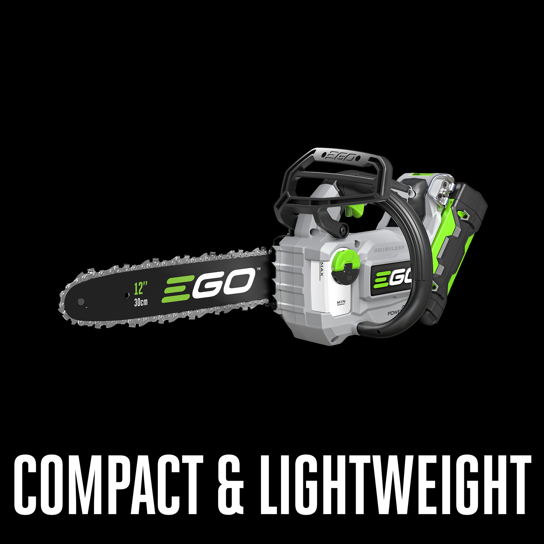 EGO CS1201 — product feature graphic