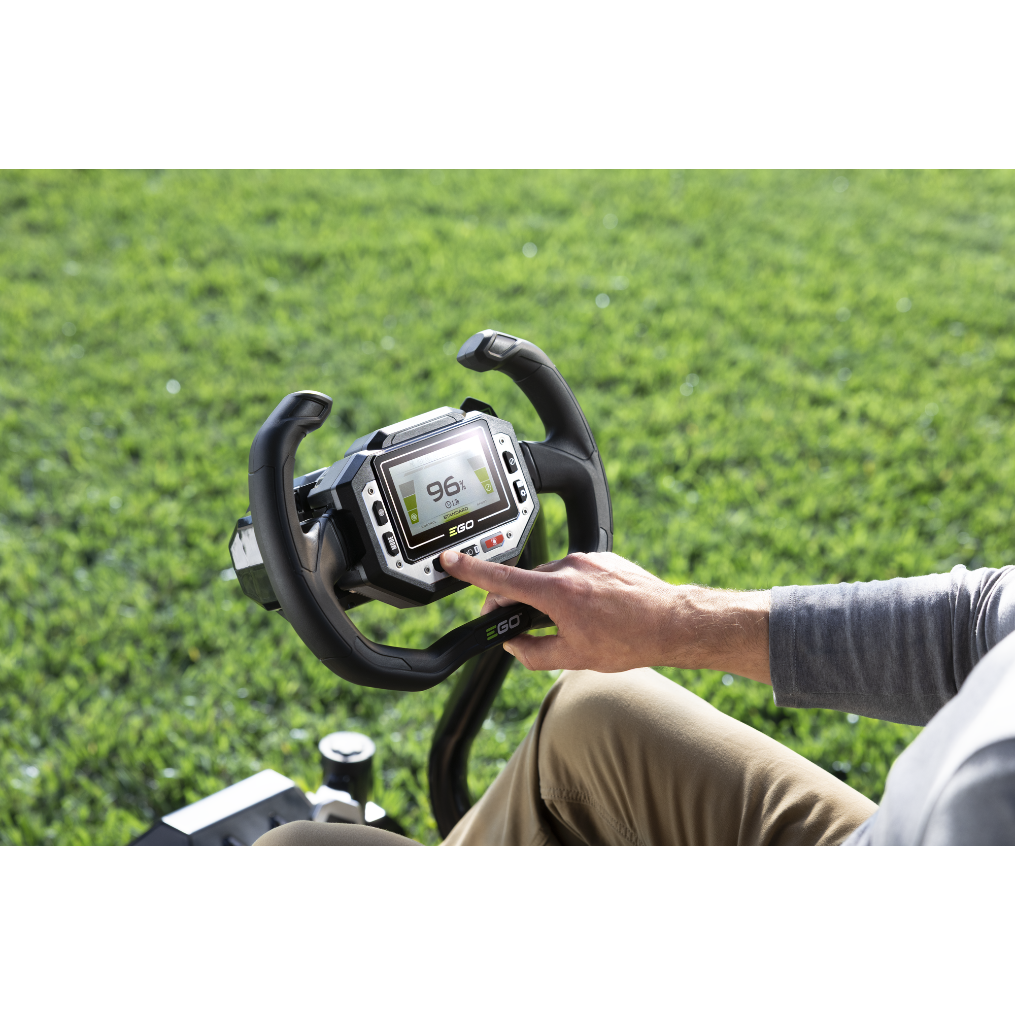 POWER+ Z6 42" Zero Turn Mower with e-STEER™ Technology, Includes (2) 10.0Ah and (4) 6.0Ah Batteries and 800W Charger