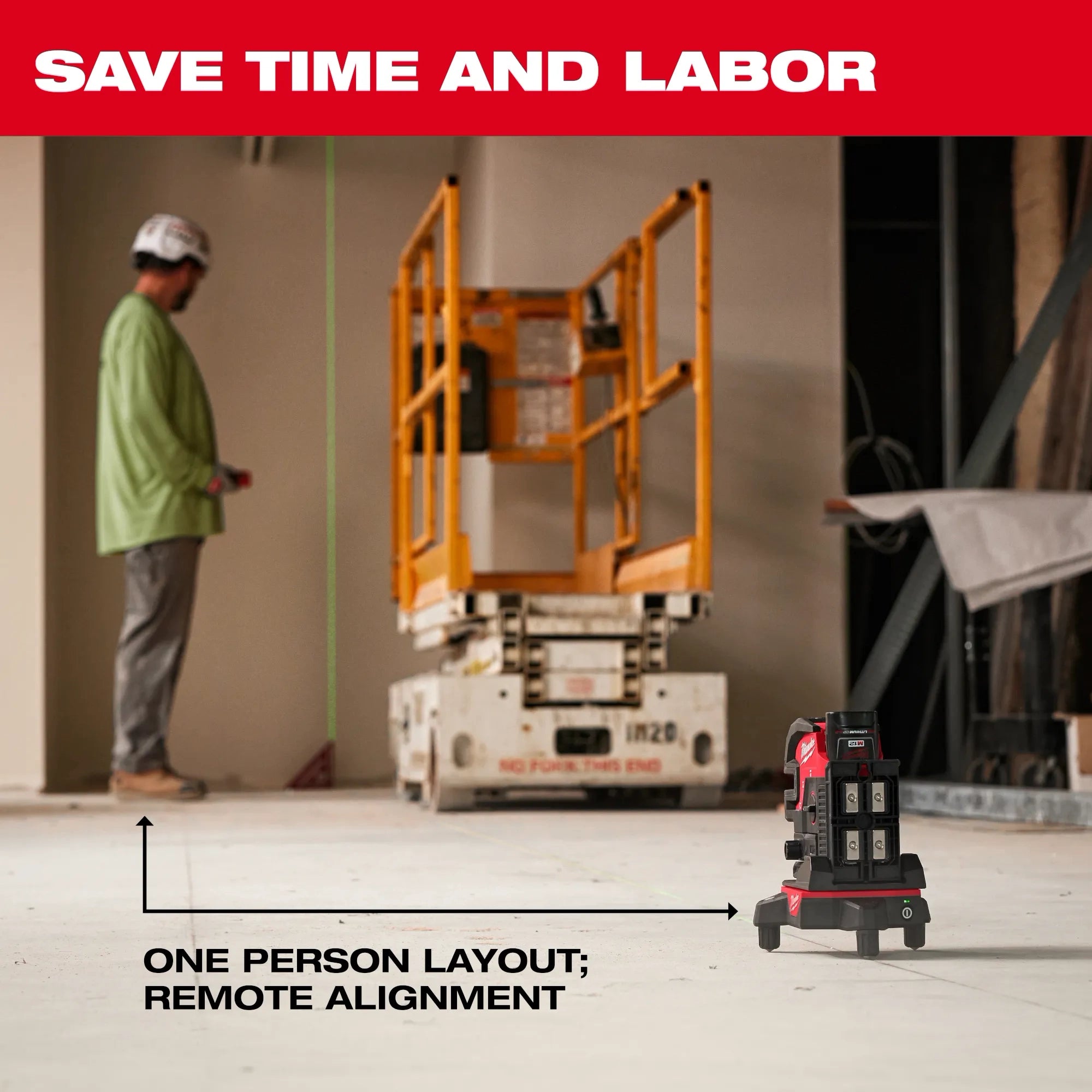 Wireless Laser Alignment Base W/ Remote