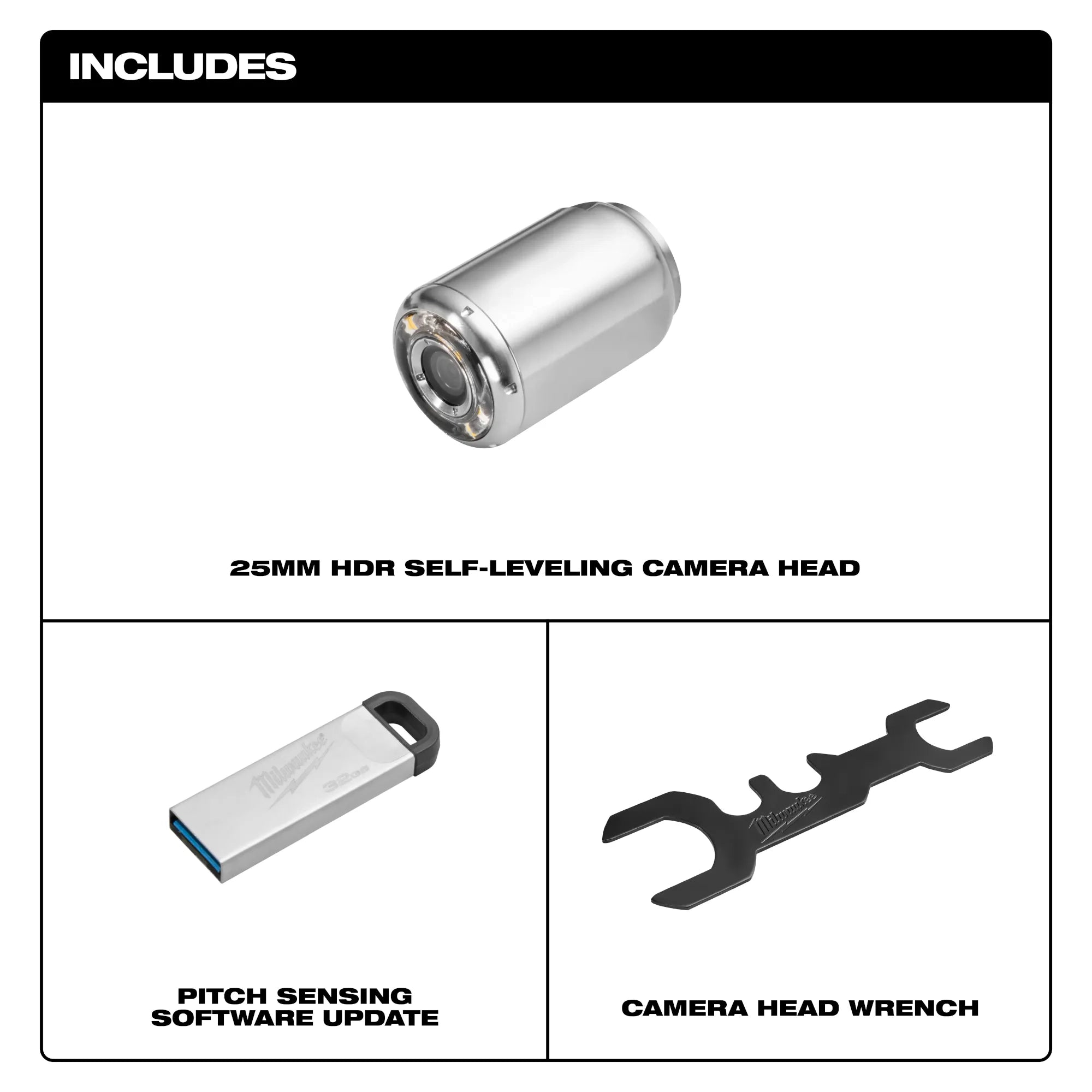 25mm Camera Head Replacement Kit for M18™ Modular Pipeline Inspection System