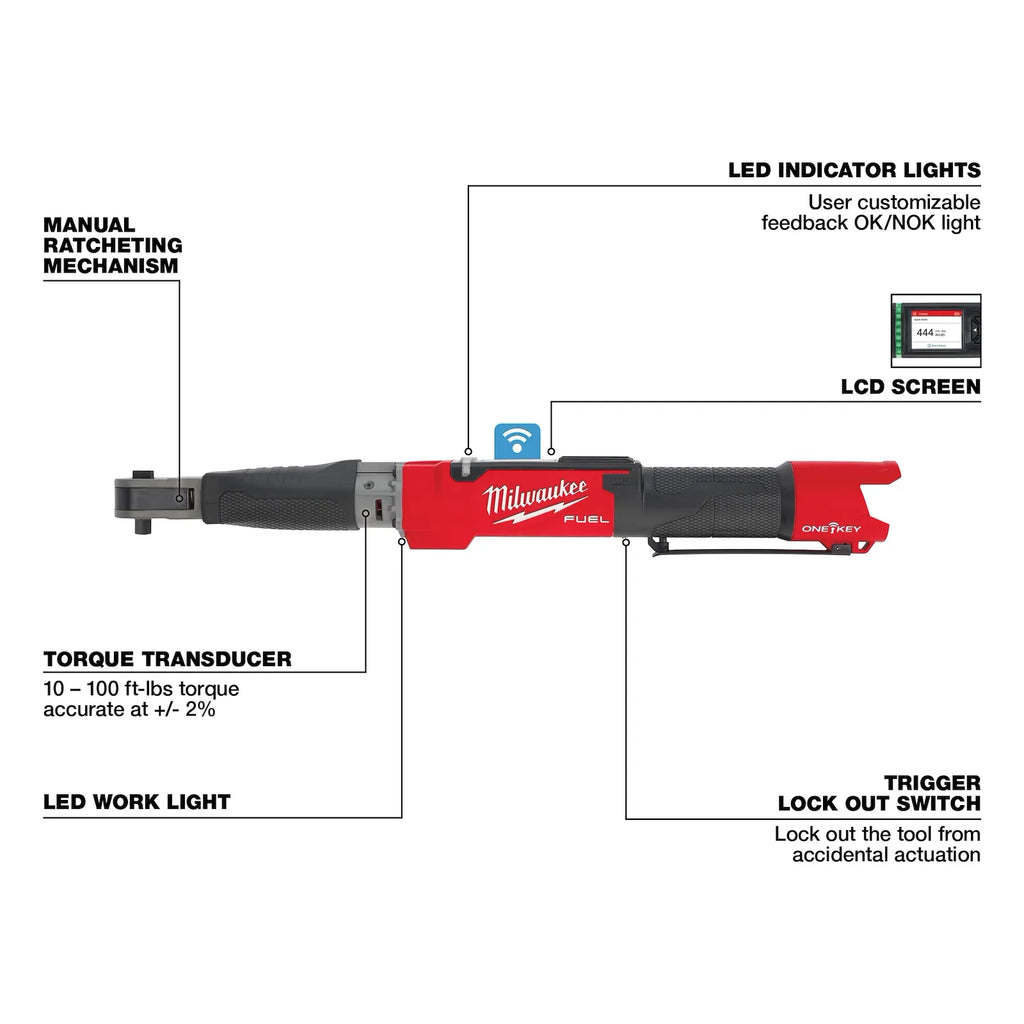 M12 FUEL™ 3/8" Digital Torque Wrench w/ ONE-KEY™