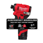 Milwaukee M12 Subcompact Brushless 1/4" Hex Impact Driver – Configuration Options