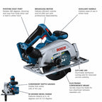 Bosch GKS18V-22N 18V Brushless Blade-Right 6-1/2 In. Circular Saw (Tool Only)