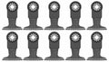 Bosch OSL212JF-10 2-1/2 In. Starlock Oscillating Multi Tool Bi-Metal Xtra-clean Clean Plunge Cut Blade 10 pk.