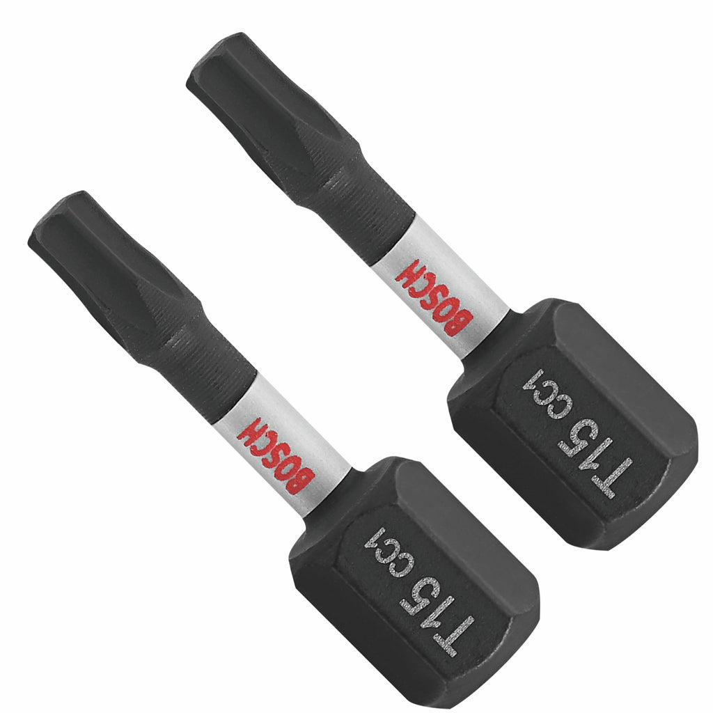 Bosch ITDT15102 2 pc. Driven 1 In. Impact Torx #15 Insert Bits