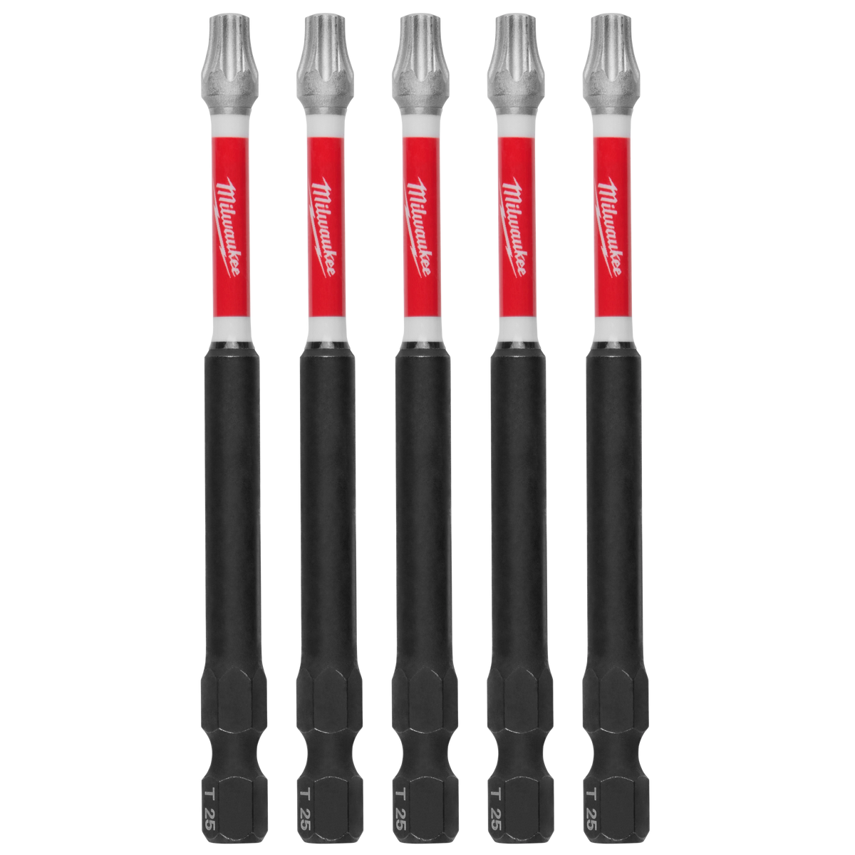 Milwaukee SHOCKWAVE Impact Duty 3-1/2"TORX T25 Power Bits (5 PK) | 48-32-4579