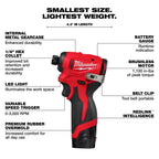 Milwaukee M12 Subcompact Brushless 1/4" Hex Impact Driver – Configuration Options