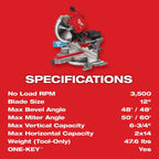 M18 FUEL™ 8-1/4" Table Saw w/ ONE-KEY™