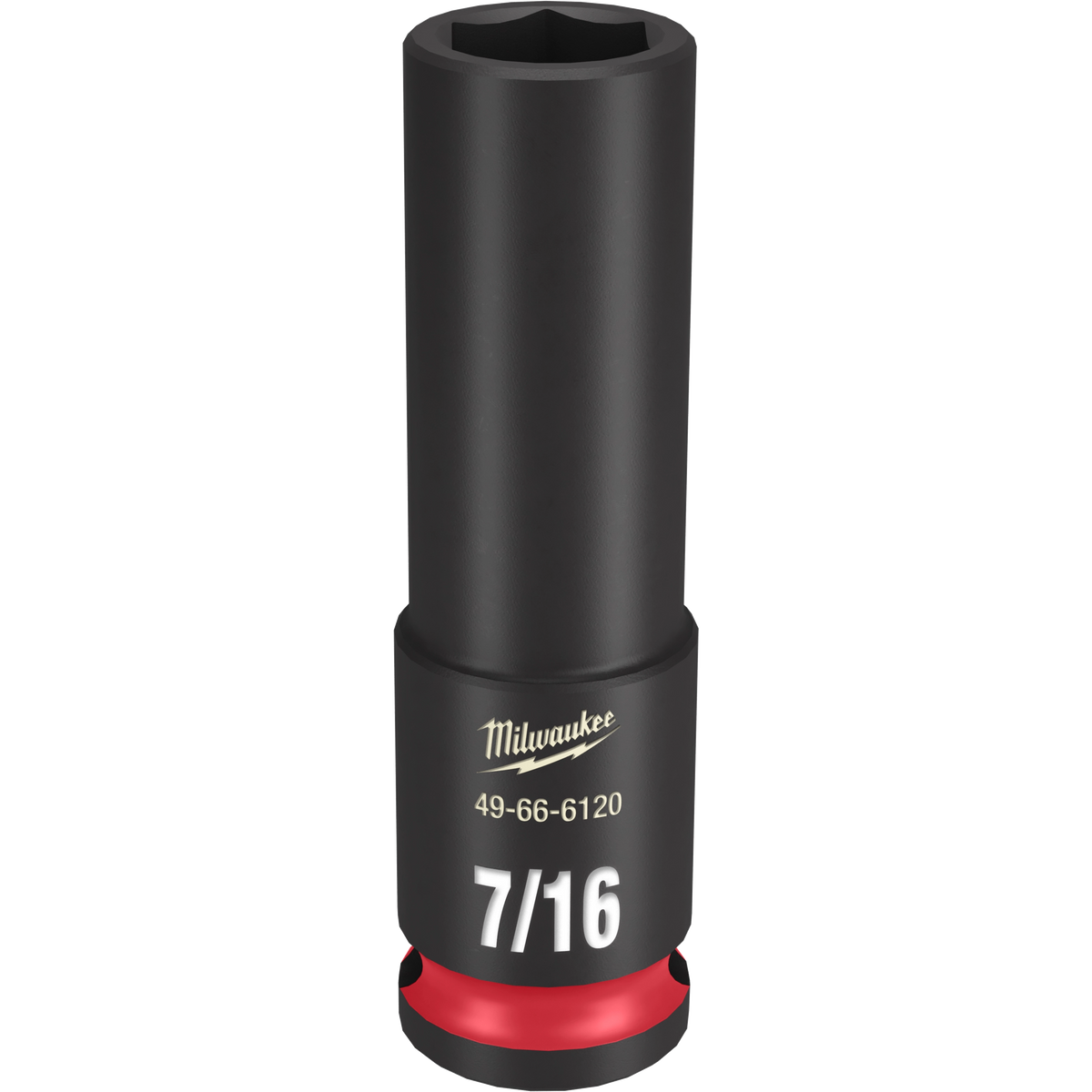 Milwaukee SHOCKWAVE Impact Duty 3/8"Drive 7/16" Deep 6 Point Socket | 49-66-6120