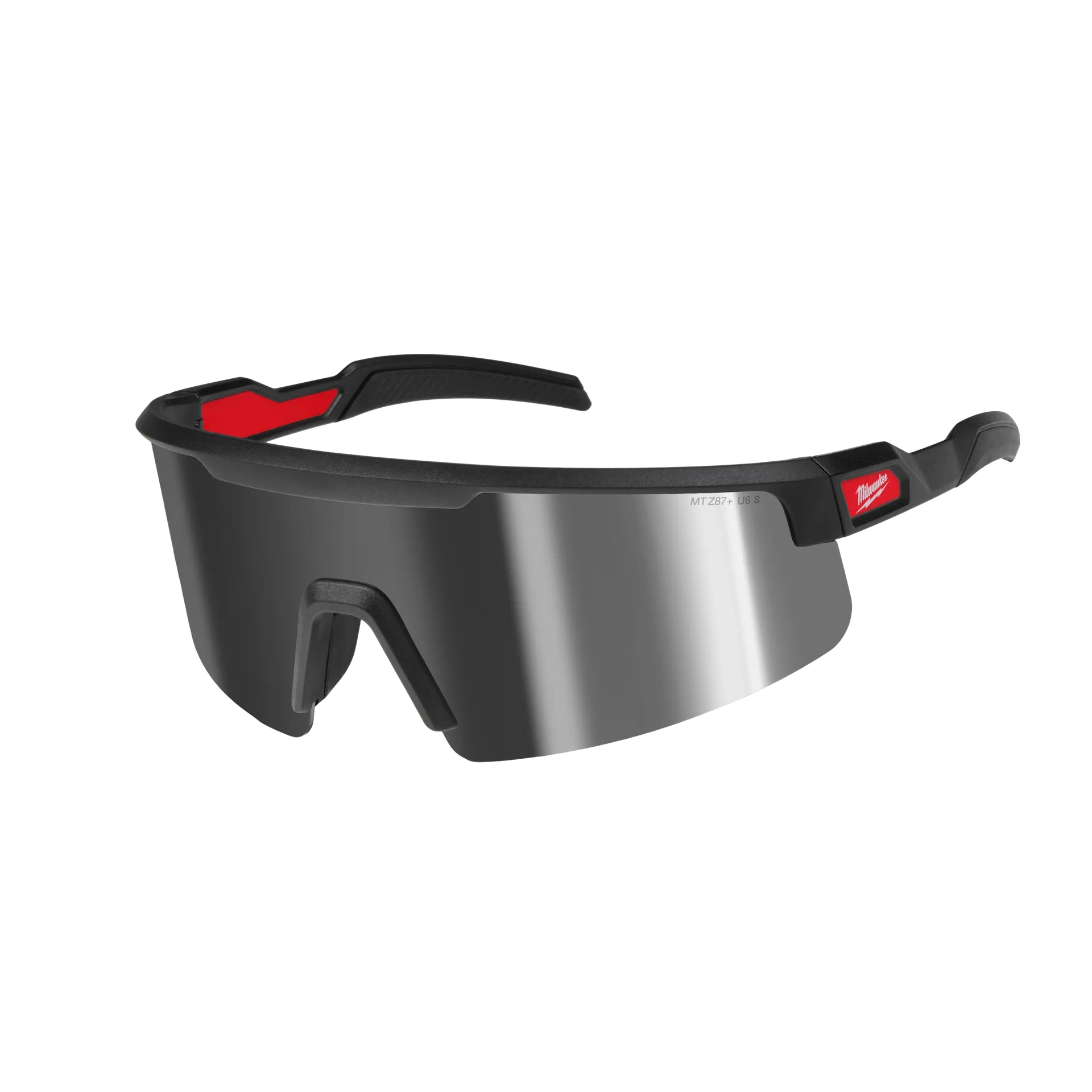 Wrap Around Safety Glasses - Mirrored Anti-Scratch Lenses