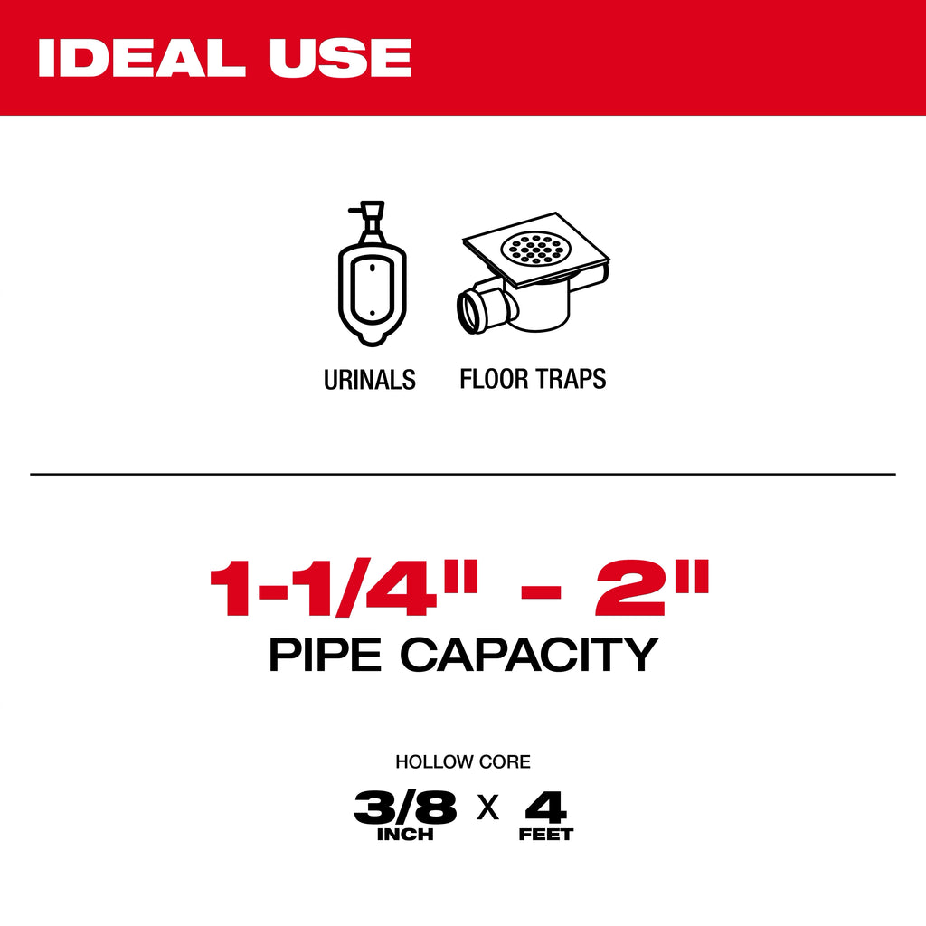 TRAPSNAKE™ 4' Urinal Auger Cable