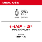 Milwaukee TRAPSNAKE 4' Urinal Auger Cable | 48-53-3574