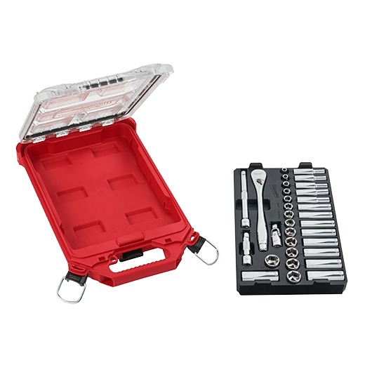 32pc 3/8" Metric Ratchet and Socket Set with PACKOUT™ Low-Profile Compact Organizer