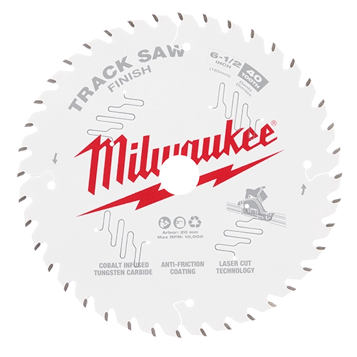 Milwaukee 6-1/2” 40T Finish Track Saw Blade | 48-40-0625