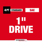 SHOCKWAVE™ Impact Duty 1" Drive 13/16" Standard 4 Point Square Socket - 49-66-7841 - image 2
