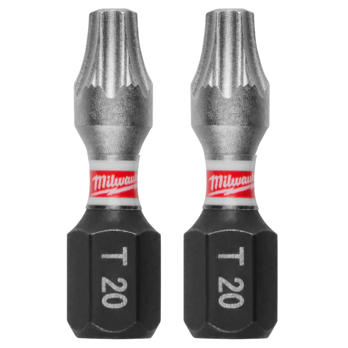 Milwaukee SHOCKWAVE Impact Duty 1" TORX T20 Insert Bits (25 PK) | 48-32-4135