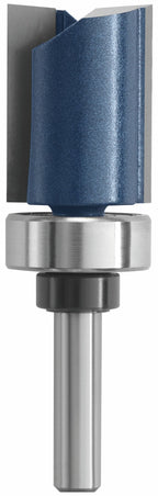 Bosch 85682MC 3/4 In. x 1 In. Carbide-Tipped Double-Flute Top-Bearing Straight Trim Router Bit