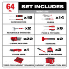 64pc. Hand Tool Set with PACKOUT™ 4 Drawer Tool Box