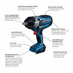 Bosch GDS18V-740N PROFACTOR 18V 1/2 In. Impact Wrench with Friction Ring (Tool Only)