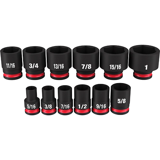 12PC SHOCKWAVE™ Impact Duty 3/8" Drive SAE Standard 6 Point Socket Set - 49-66-7005 - image 2