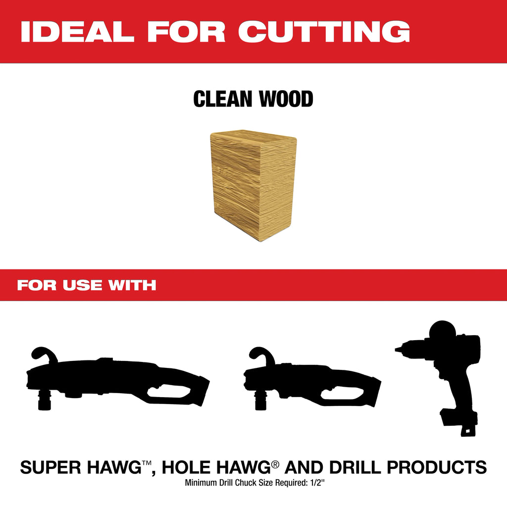 Milwaukee 3-Piece Plumbers' Selfeed Bit Kit | 49-22-0030