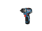Bosch GSR12V-300FCB22 12V Max Drill/Driver with 5-In-1 Flexiclick System with (2) 2.0 Ah Batteries