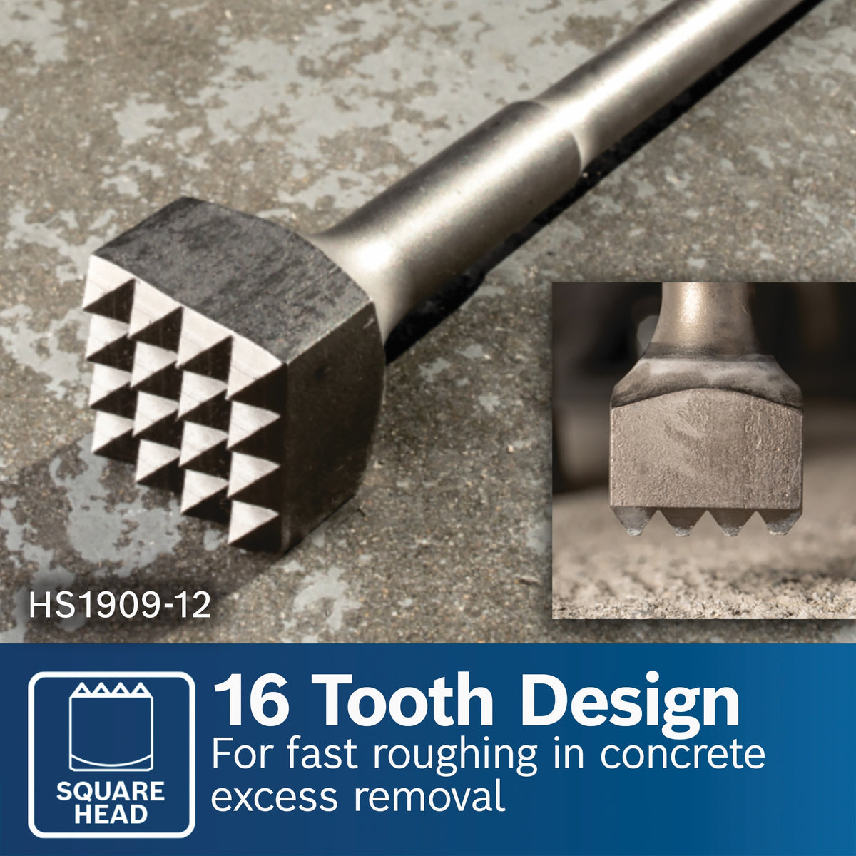Bosch HS1909-12 SDS-max 1-3/4 In. Square x 12-1/2 In. 25-Tooth Bushing Tool