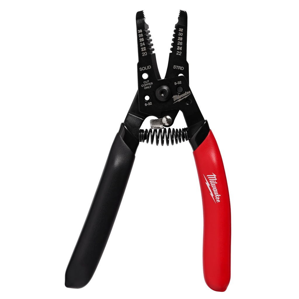 Milwaukee 20-32 AWG Low Voltage Dipped Grip Wire Stripper & Cutter | 48-22-3080