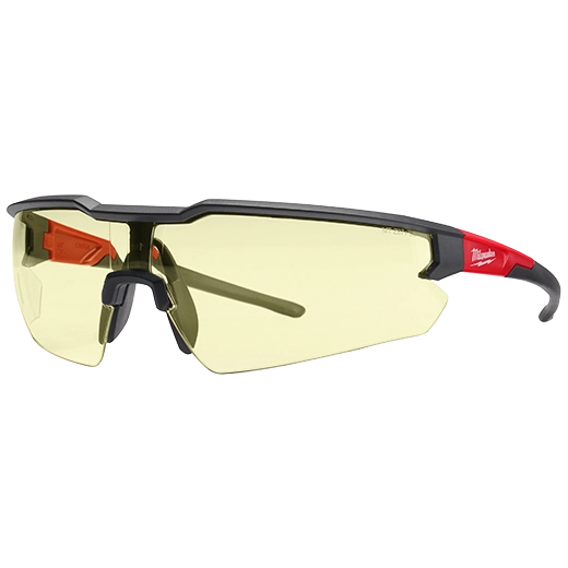 Milwaukee Safety Glasses - Yellow Anti-Scratch Lenses (Polybag) | 48-73-2101