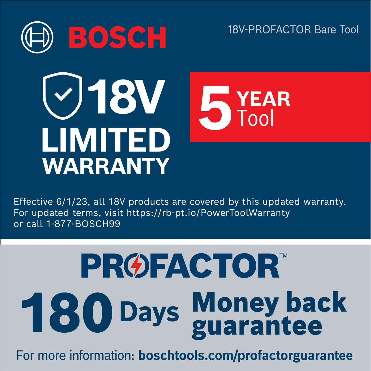 Bosch GDS18V-1180CN PROFACTOR 18V Connected-Ready 3/4 In. Impact Wrench with Friction Ring and Thru-Hole (Tool Only)