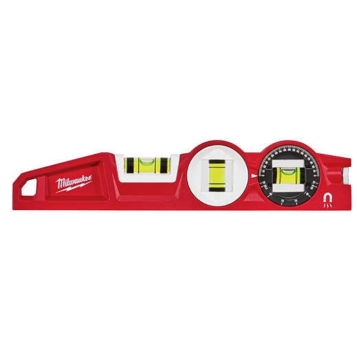 10" Die cast Torpedo Level with 360 Degree Locking Vial